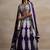 purple georgette embroidered lehenga choli with dupatta