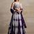 purple georgette embroidered lehenga choli with dupatta