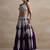 purple georgette embroidered lehenga choli with dupatta
