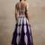 purple georgette embroidered lehenga choli with dupatta