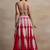 red georgette embroidered lehenga choli with dupatta