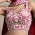 red georgette embroidered lehenga choli with dupatta