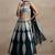 turquoise georgette embroidered lehenga choli with dupatta