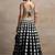 black georgette embroidered lehenga choli with dupatta