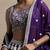 purple georgette embroidered lehenga choli with dupatta