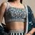 turquoise georgette embroidered lehenga choli with dupatta