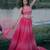 pink organza embroidered lehenga choli with dupatta