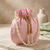 pink pearl embroidered potli bag 