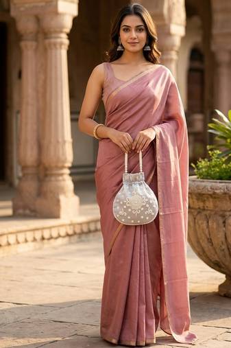 grey pearl embroidered potli bag