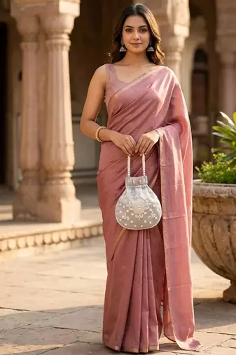 grey pearl embroidered potli bag