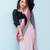 pink ombre crush georgette saree with unstitched blouse