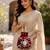 maroon pearl embroidered potli bag