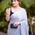 grey ombre chinnon saree with unstitched blouse