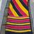 yellow striped georgette saree with unstitched blouse