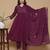 maroon rayon embroidered kurta sets