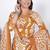 yellow rayon printed kurta sets