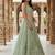 Light Parrot Organza Embroidered Lehenga Choli