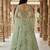 Light Parrot Organza Embroidered Lehenga Choli