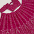 Pink Slub Silk Lehenga Set with Sequins & Dori Work