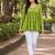 floral printed short kurti for women | cotton blend a-line tunic top