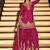 Rani pink chinon silk embroidered palazzo suit free size stitched 42