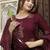 wine rayon printed kurta sets