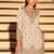 Off white chinon silk embroidered palazzo suit free size stitched 42