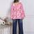 Women's rayon handmade block printed rayon fabric designer tops & tunics