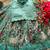 New girls sky blue pichwai embroidered lehenga choli set