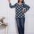 blue rayon printed kurtis