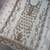 Heavy embroidery worked two ton moss silk white suit for women