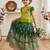 New  kids green color little deer forest fantasy lehenga choli set