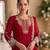 New georgette short salwar kameez pakistani style red