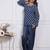 blue rayon printed kurtis
