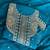 New georgette short salwar kameez pakistani style aqua blue