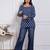 blue rayon printed kurtis