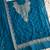 New georgette short salwar kameez pakistani style aqua blue