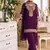 New georgette short salwar kameez pakistani style purple