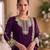 New georgette short salwar kameez pakistani style purple