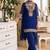 New georgette short salwar kameez pakistani style navy blue