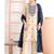 Khadi cotton white suit with blue dupatta 3 piece pair for women