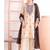 Khadi cotton white suit with brown dupatta 3 piece pair for women