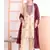 Khadi cotton white suit with pink dupatta 3 piece pair for women