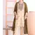 Khadi cotton white suit with mahendi dupatta 3 piece pair for women