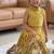 New kids vibrant yellow pichwai embroidered lehenga choli set