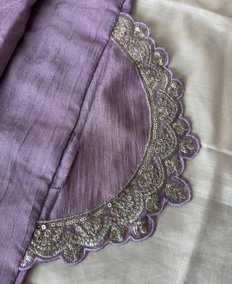 Lilac vichitra silk palazzo suit for women festival wear 3