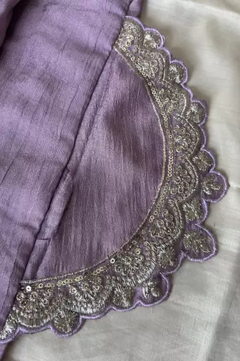 Lilac vichitra silk palazzo suit for women festival wear