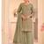 Pista green vichitra silk palazzo suit for women festival wear