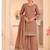 Peach vichitra silk palazzo suit for women festival wear