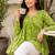 floral printed short kurti for women | cotton blend a-line tunic top